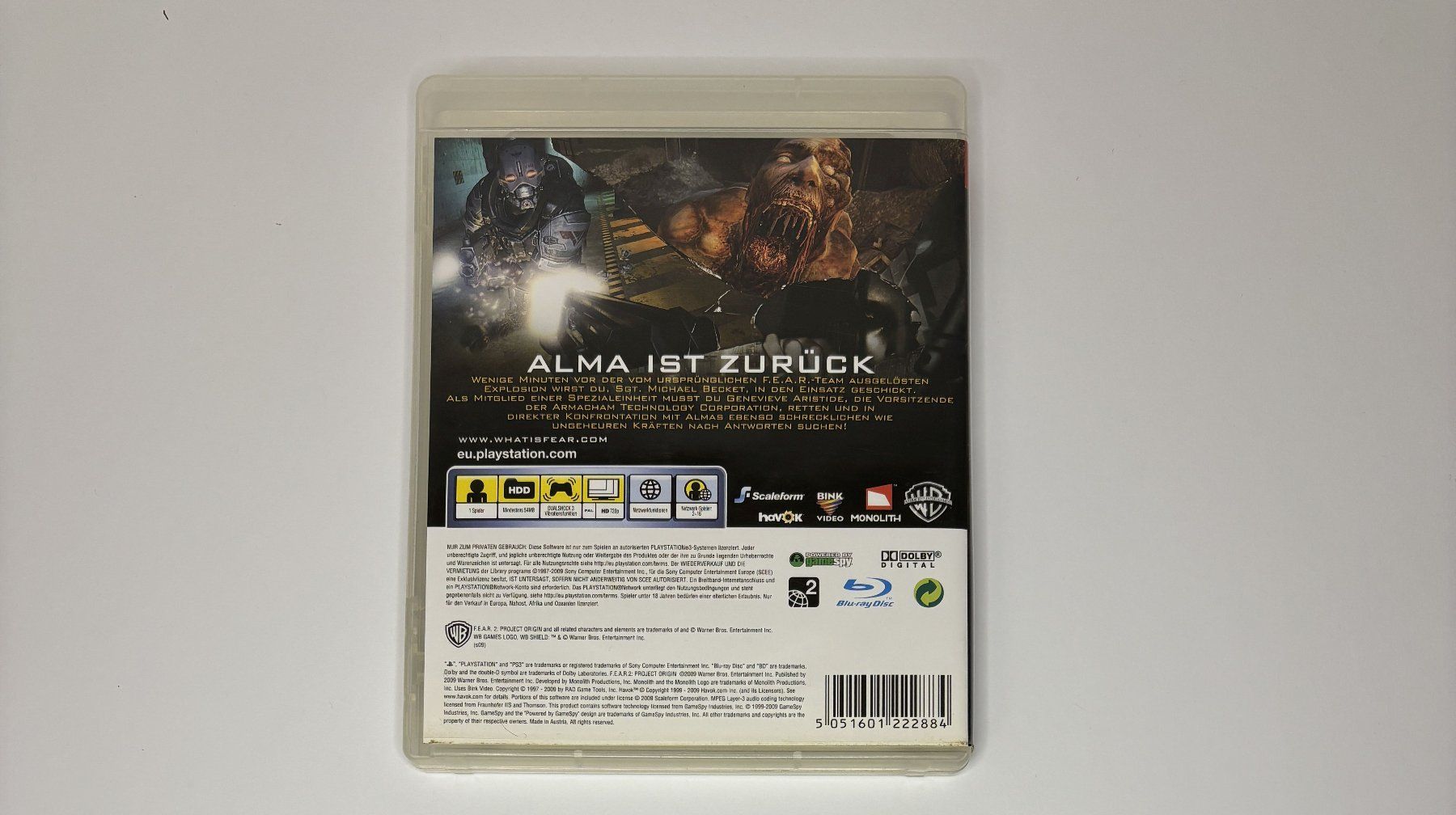 Giochi: PS3 - F.E.A.R. 2: Project Origin – Usato da Allschwil venduto da Bullach 2