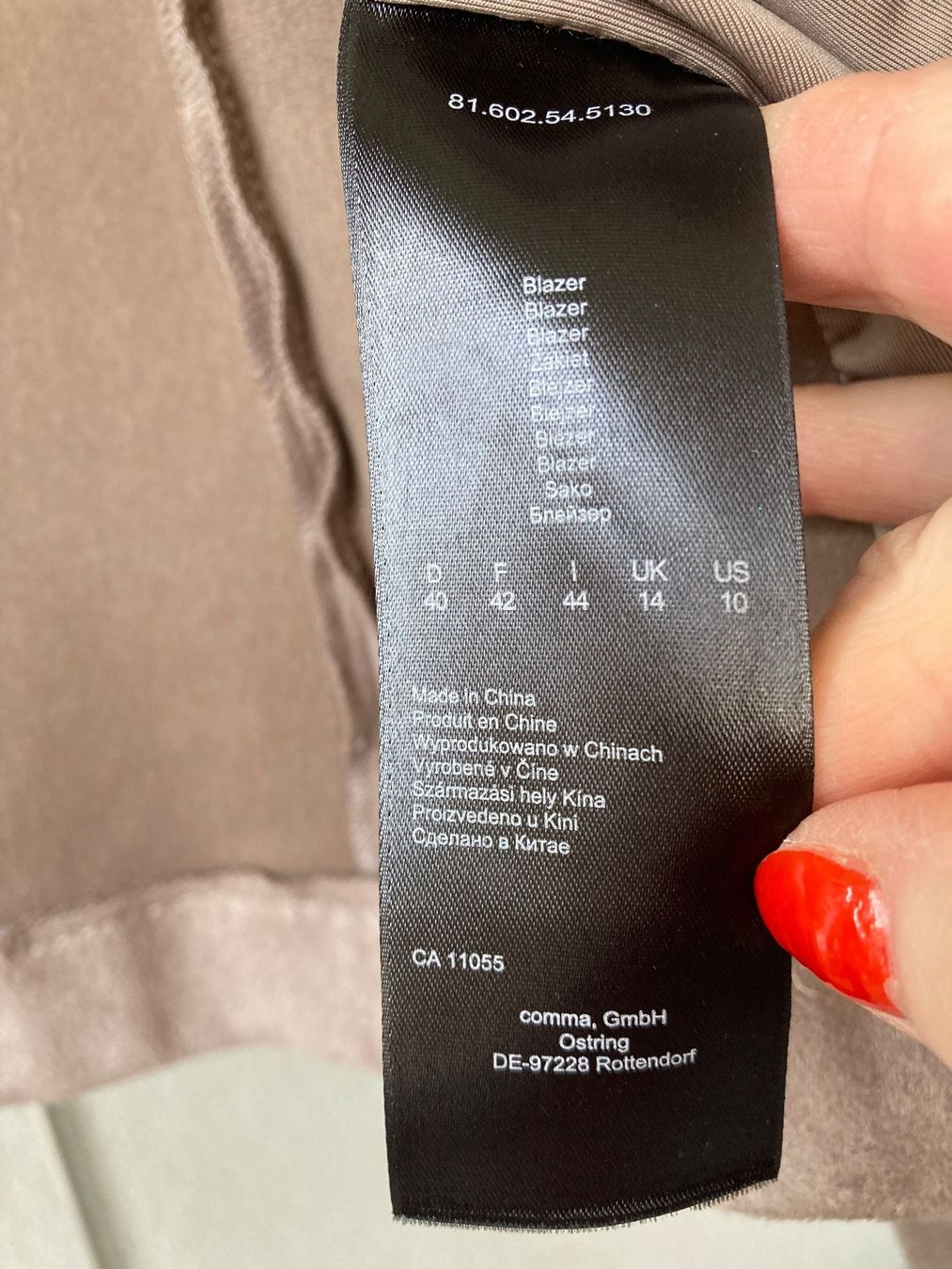 Comma Jacken: Comma Jacke Wildlederimitat, Gr. 40, taupe – Gebraucht aus rheineck von norwegianwood52 4