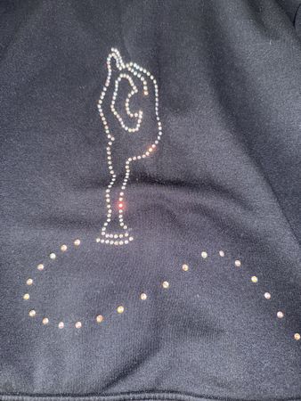 Eiskunstlauf Trainingsjacke mit Steinen