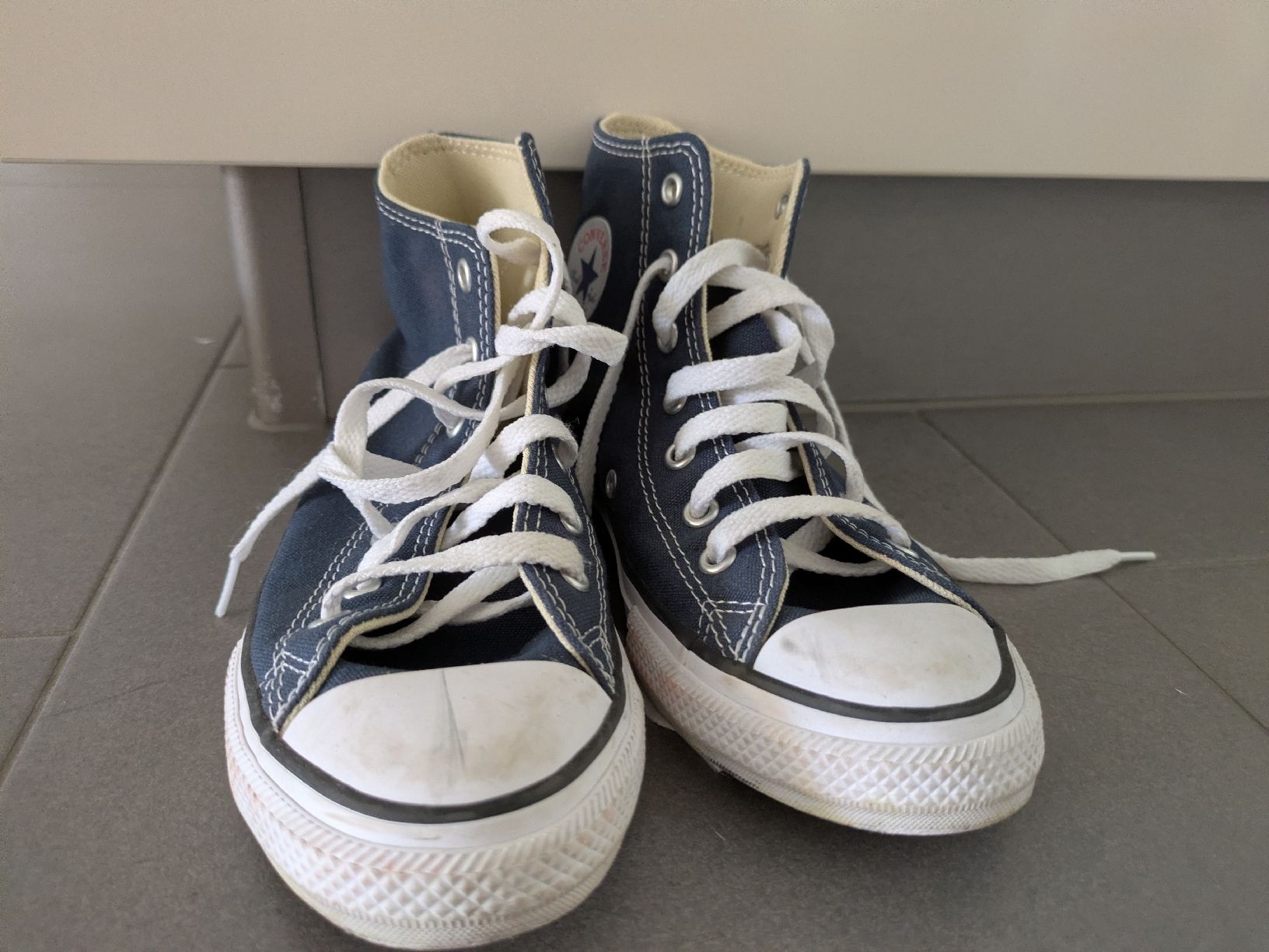 Converse Herrenschuhe: converse bleu, tissu, 35 – Gebraucht aus Ittigen von Flopom 2