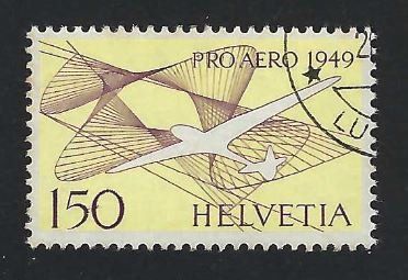 Tutti i francobolli: Poste aérienne / Flugpost - Zumstein 45 - Oblitéré/Gest. – Usato da PRANGINS venduto da Dorp