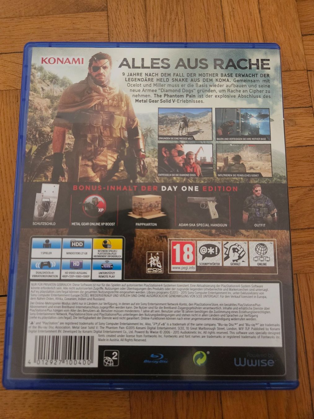 Spiele: Metal Gear Solid V - The Phantom Pain - Day One Edition PS4 – Gebraucht aus Bern von w_mateo_w 1