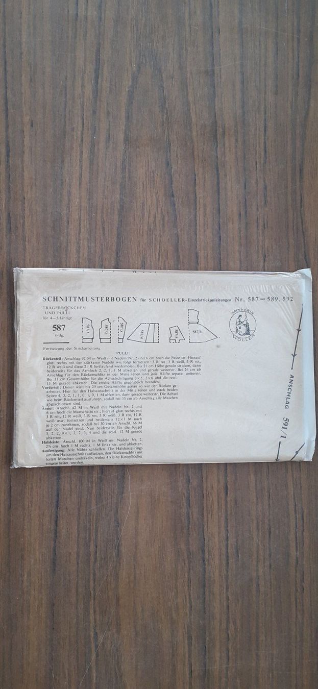 Cartamodelli: Schnittmuster 1950er Herrenode – Usato da Mörschwil venduto da lindaswunderkiste 1