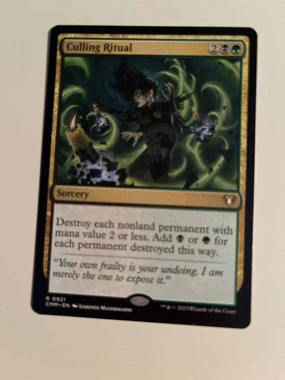 1 x Culling Ritual - Magic: The Gathering - MtG (Gebraucht) in Kriens ...