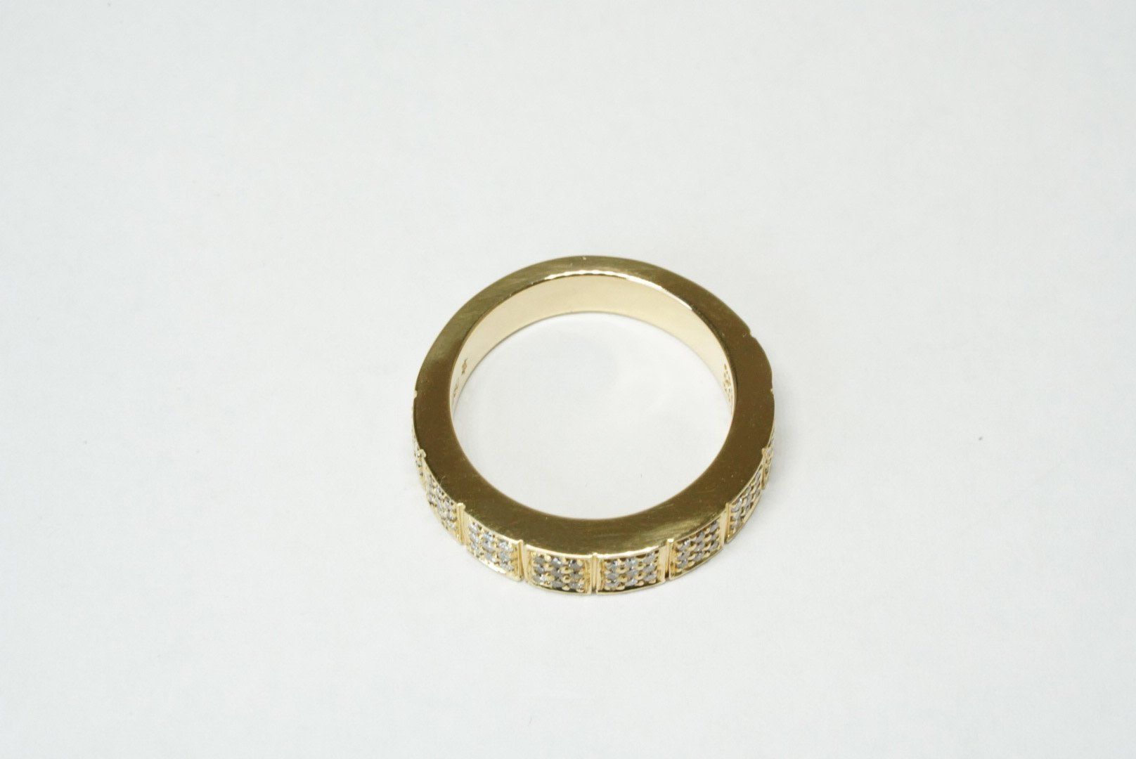 Ringe: 18k Gelbgold Fingerring mit Diamanten – Gebraucht aus Bülach von Re-Jewelled 3