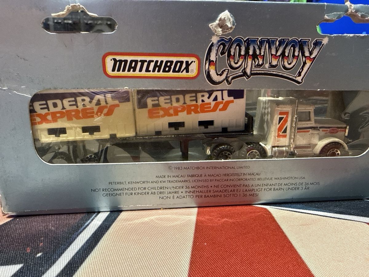 Matchbox Modellini d'auto: Matchbox Convoy CY3 Peterbilt Double Container Truck! – Usato da Basel venduto da Zomeg 1