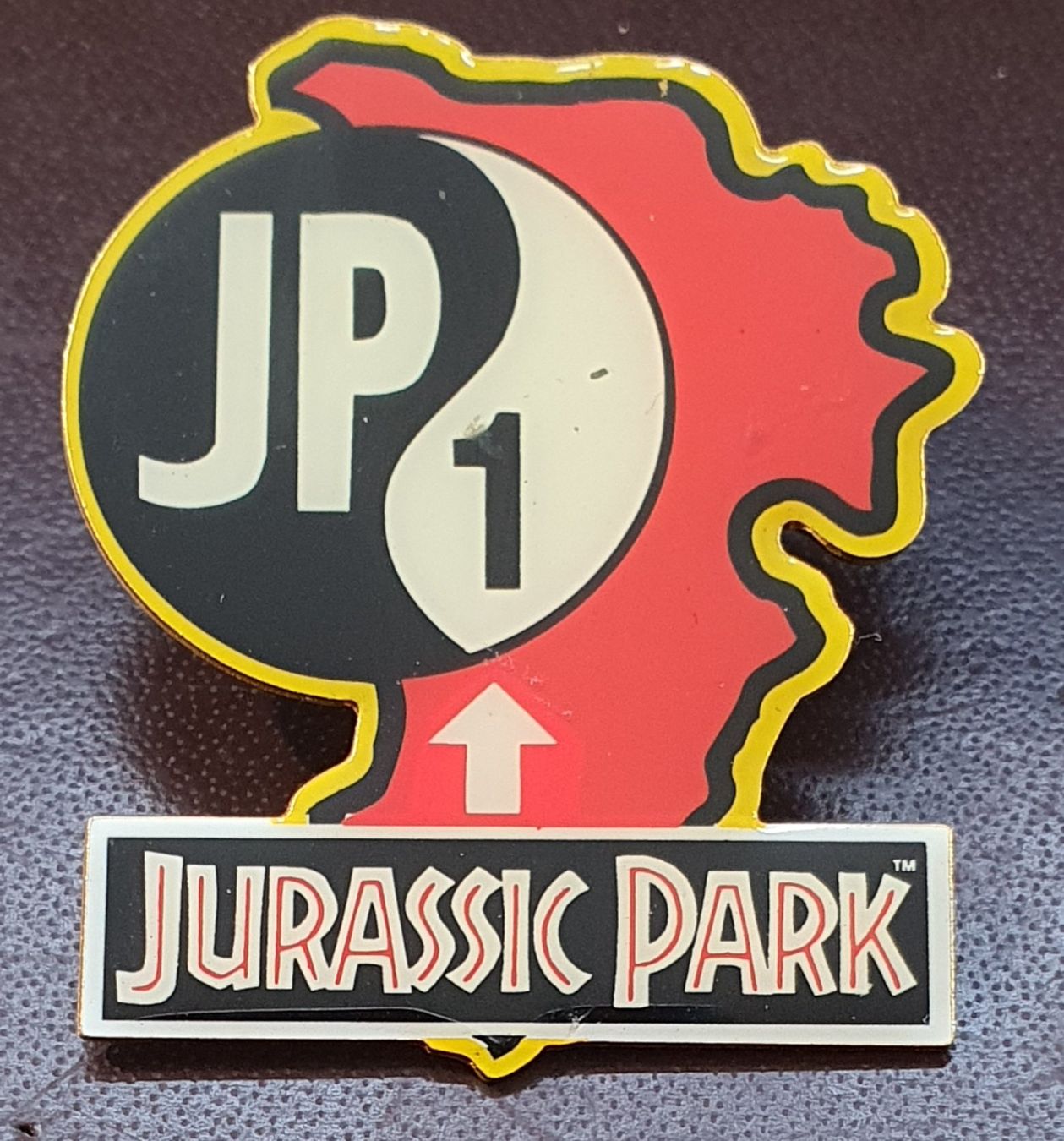 Placchette & Badge: U115 - Pin JP 1 Jurassic Park 1992 – Usato da Reinach BL venduto da Boston-Verkauf 1