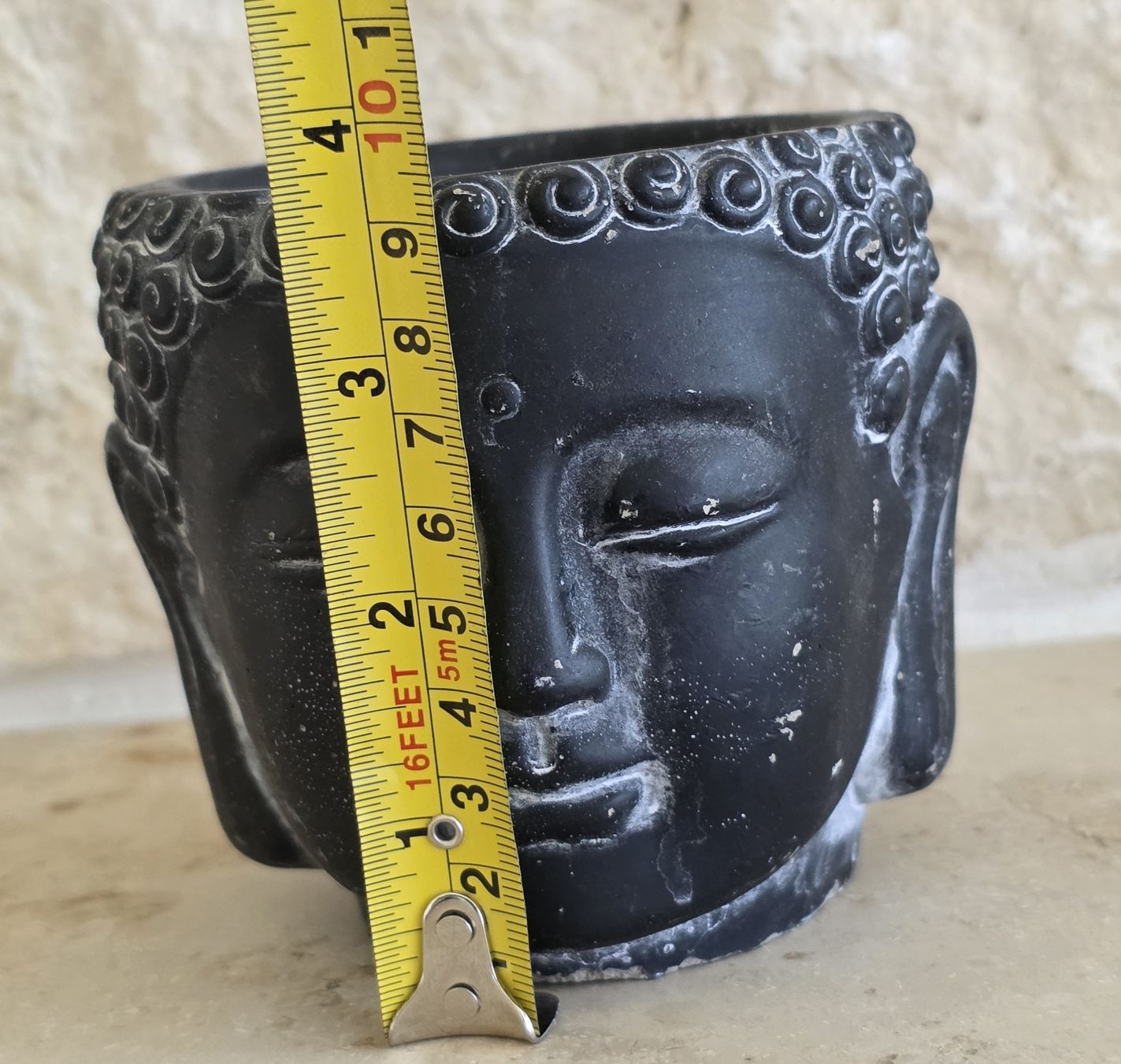 Pentole: Buddha Kopf Topf schwarz Zustand gut  – Usato da Rheinsulz venduto da Gilea 5