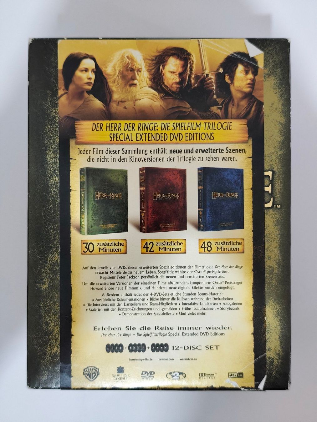 Alle DVDs: Der Herr der Ringe: Die Spielfilm Trilogie - DVD Sammlung – Gebraucht aus Wil SG von anhe87 2