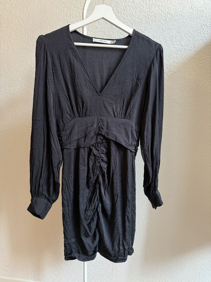 Vestiti: Robe noir imprimé léopard  Gestuz, 36/38 – Usato da Tavannes venduto da Thriftshop