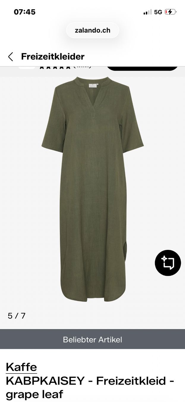 Vestiti: Freizeitkleid XL Marke Kaffe grape leaf – Nuovo (secondo la descrizione) da Dübendorf venduto da Aber_trotzdem 4