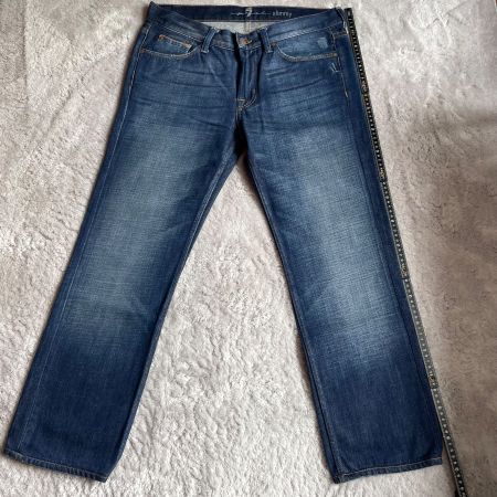 7 For All Mankind Slimmy Jeans W32 Blau Premium Denim