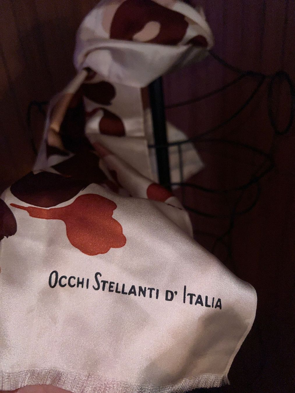 Foulard & Sciarpe: Seidenschal Italien Blumen Muster Elegant – Usato da Winterthur venduto da Dejv 1