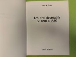 Léon de Groër: Les arts décoratifs de 1790 à 1850.