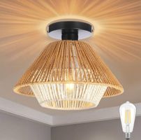 Rattan Deckenleuchte  Ø30cm, E27 inkl. Leuchtmittel