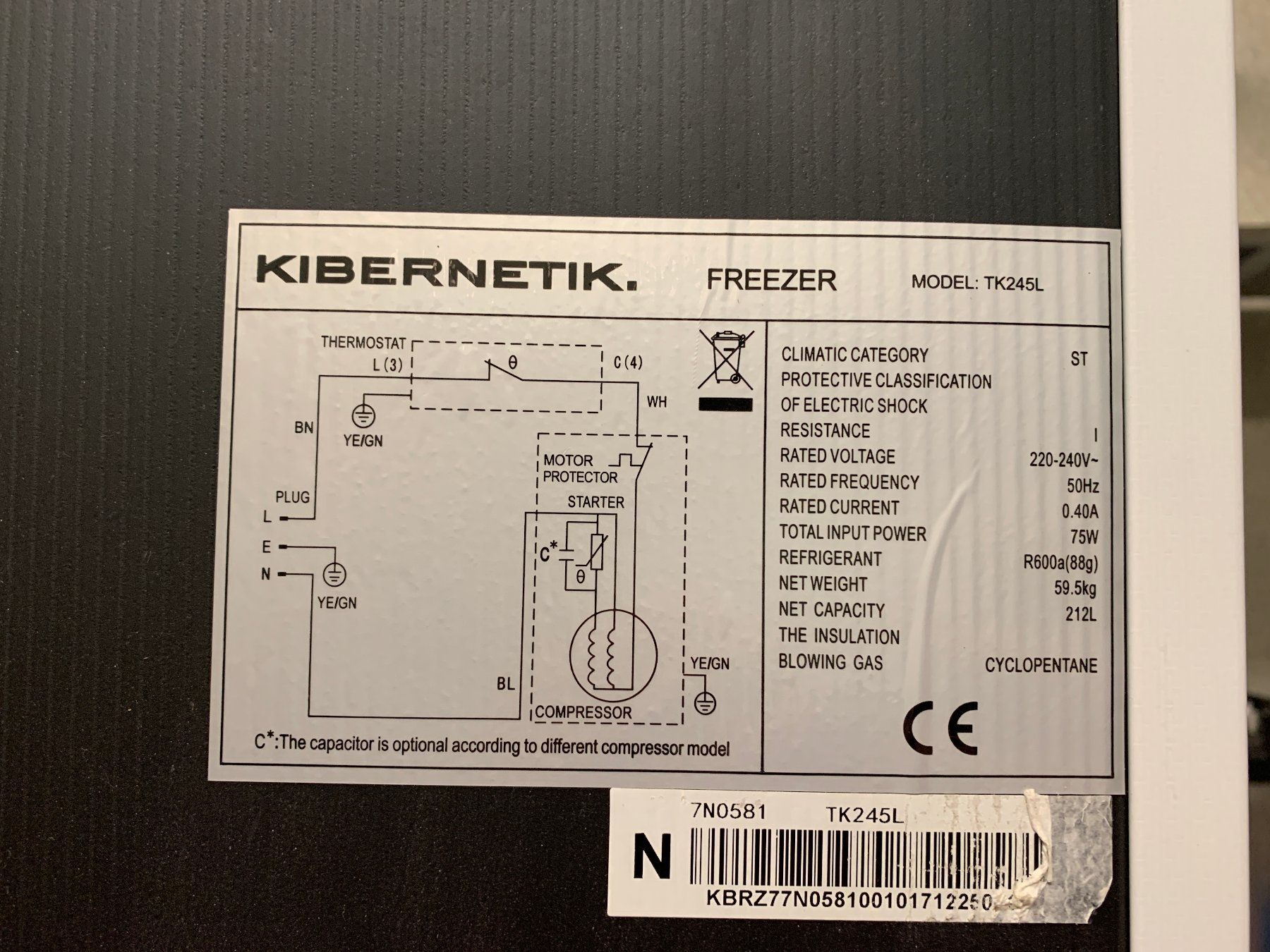 Kibernetik Congelatori: Congélateur Kibernetik – Usato da Ostermundigen venduto da air_7sp7 3