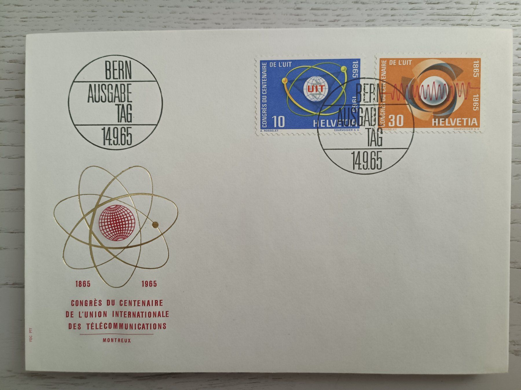Tutti i francobolli: 1965 FDC UIT Kongress – Usato da Dübendorf venduto da goeggi79