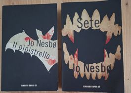 2 Jo Nesbø Bücher Il pipistrello Sete gebraucht italienisch