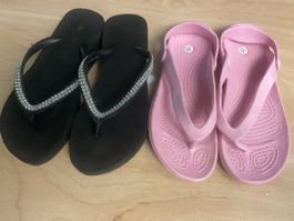 2 Paar Flip-Flops, neu/neuwertig ideal für Strand & Pool!35