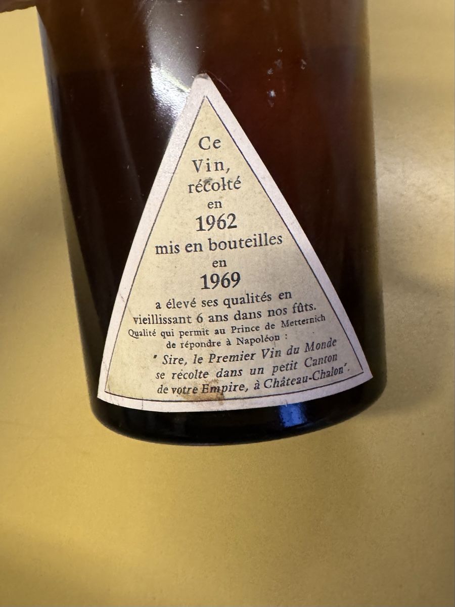 Château Margaux Vino: Seltene Flasche Chateau-Chalon 1962 – Usato da Schlieren venduto da Freundlich02 7