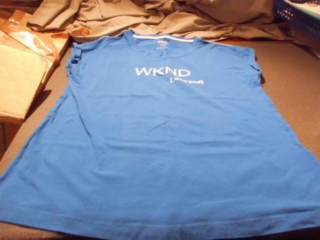 T-Shirt Grösse 36/38 WKND, Tchibo, blau