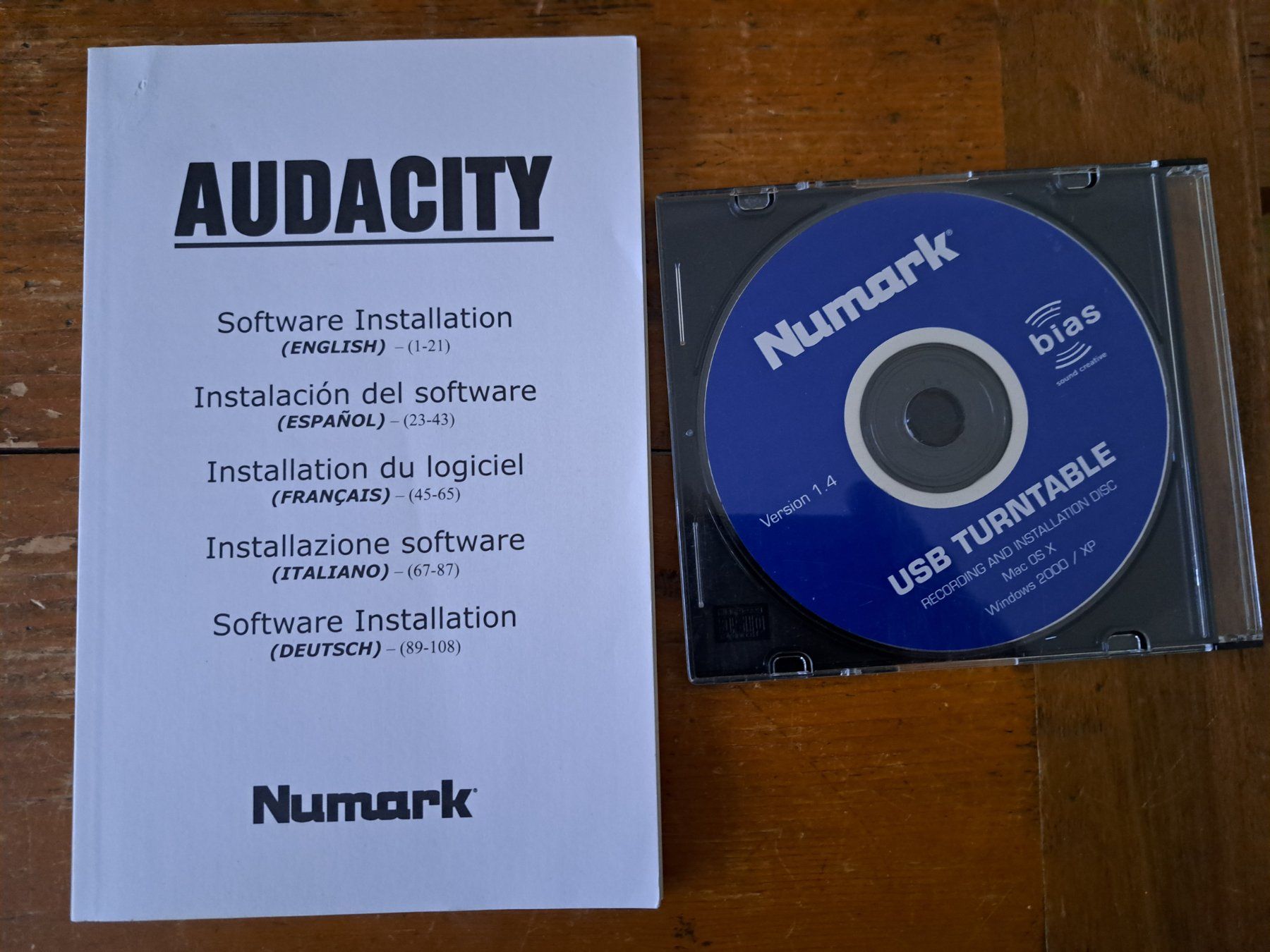 Numark Tourne-disques: Numark TTUSB USB Turntable Manuel et CD Logiciel – D'occasion à Meikirch par teddy54 1