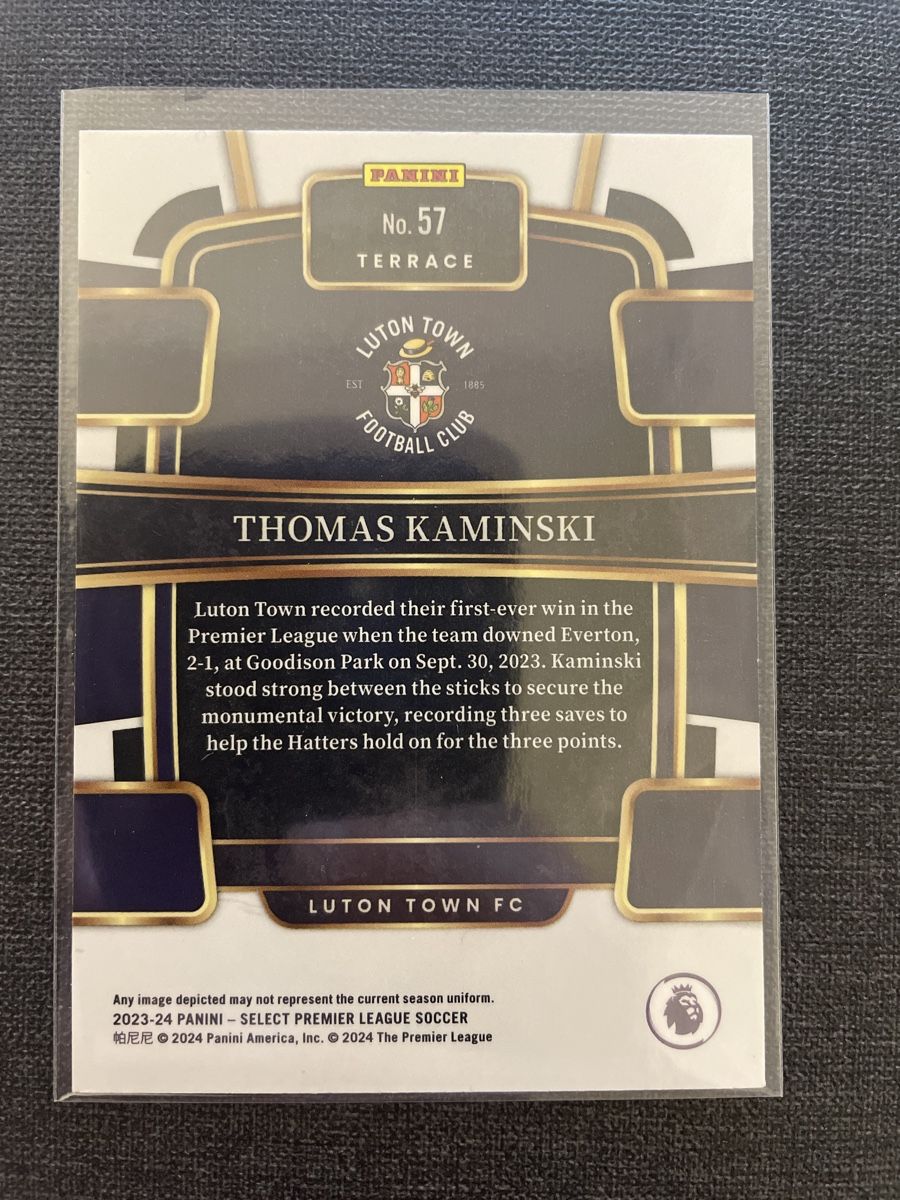 Panini Carte collezionabili: Panini Select Thomas Kaminski Luton Town FB – Nuovo (secondo la descrizione) da Burgdorf venduto da Sports_Cards_3400 1