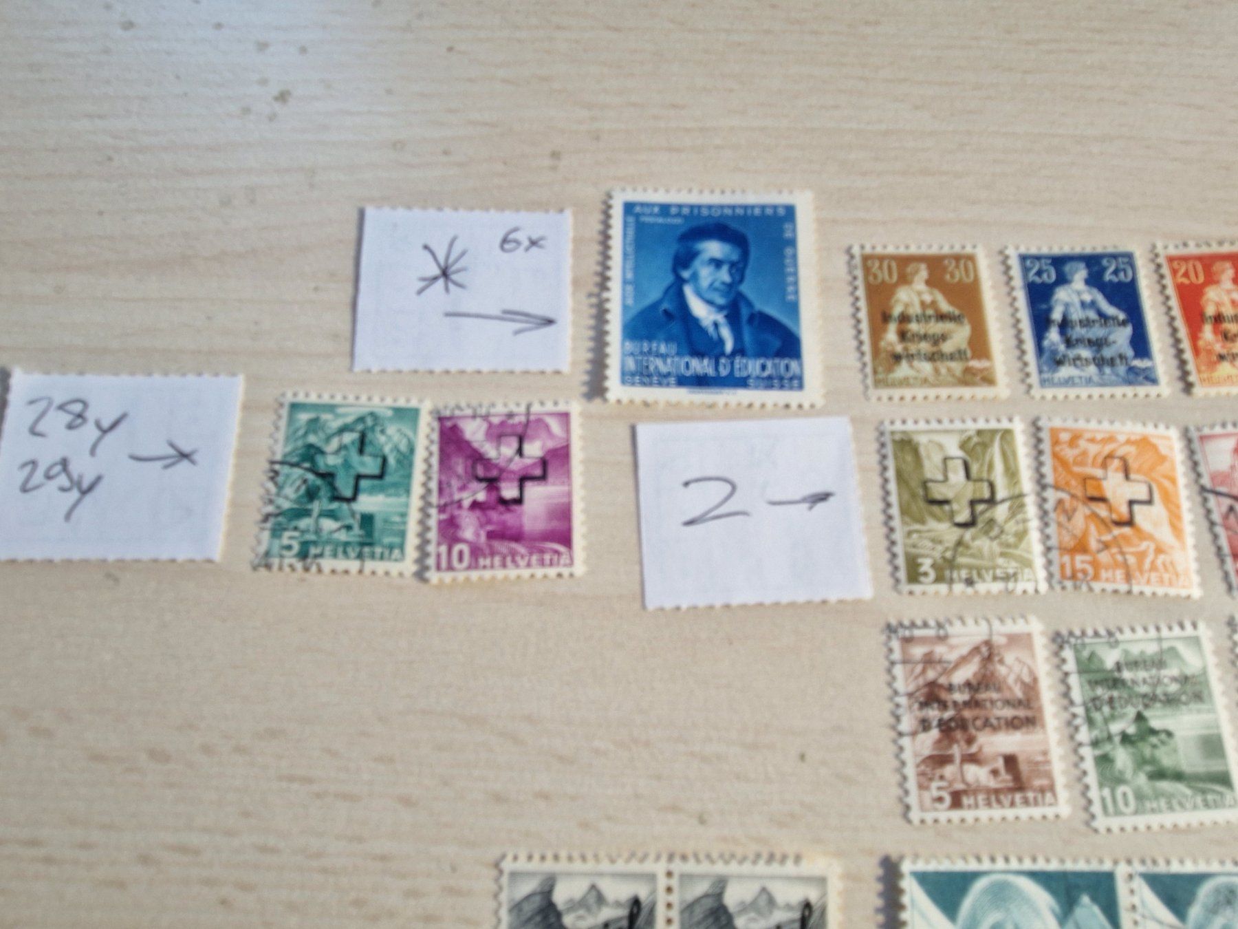 Alle Briefmarken: Ansammlung Dienstmarken ab 1.- – Gebraucht aus Burgdorf von Glossy01 1