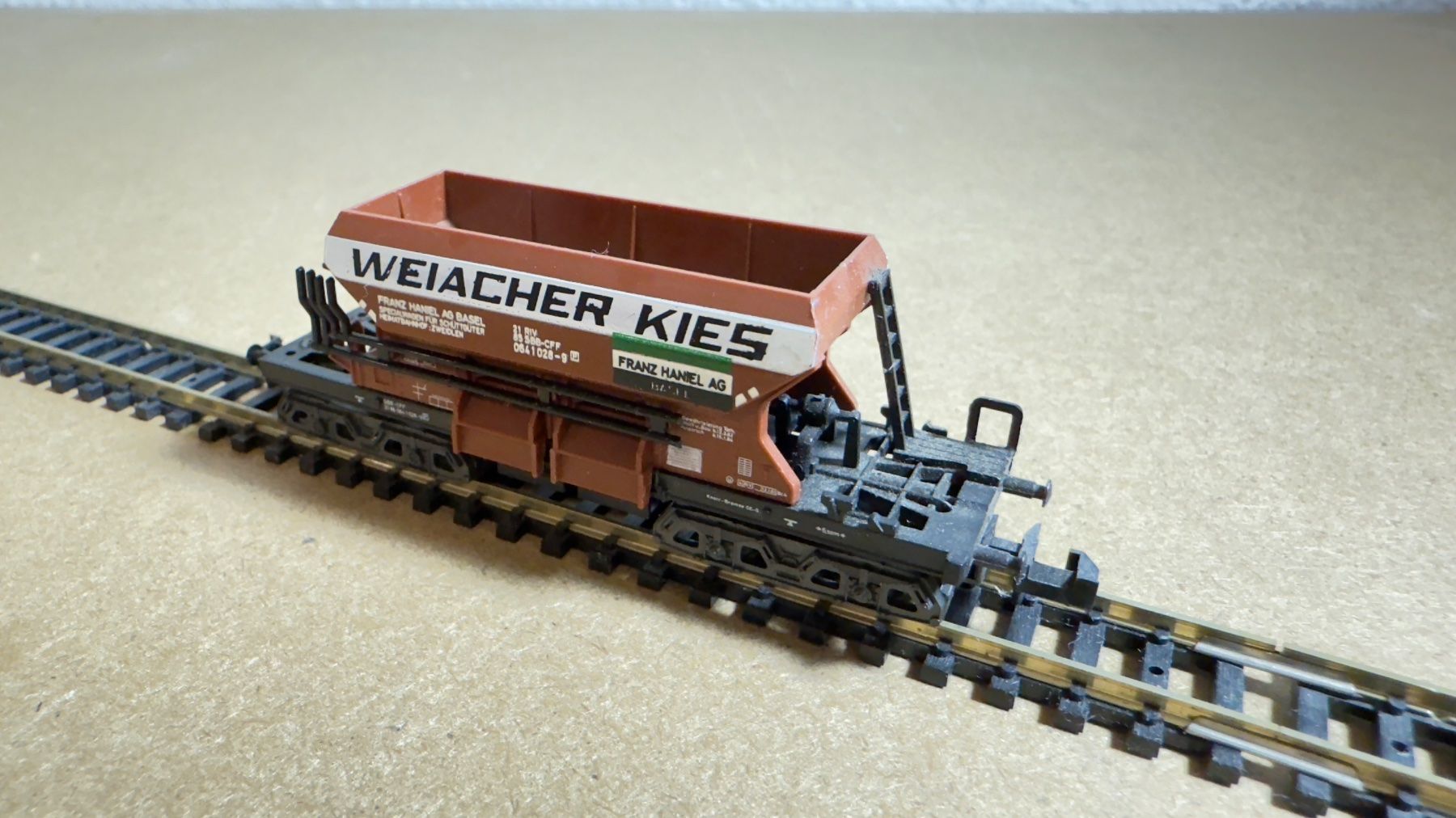Trix Modellini di ferrovie: Trix Weiacher Kies Spur N mit OVP – Usato da Windlach venduto da Kelebra 2
