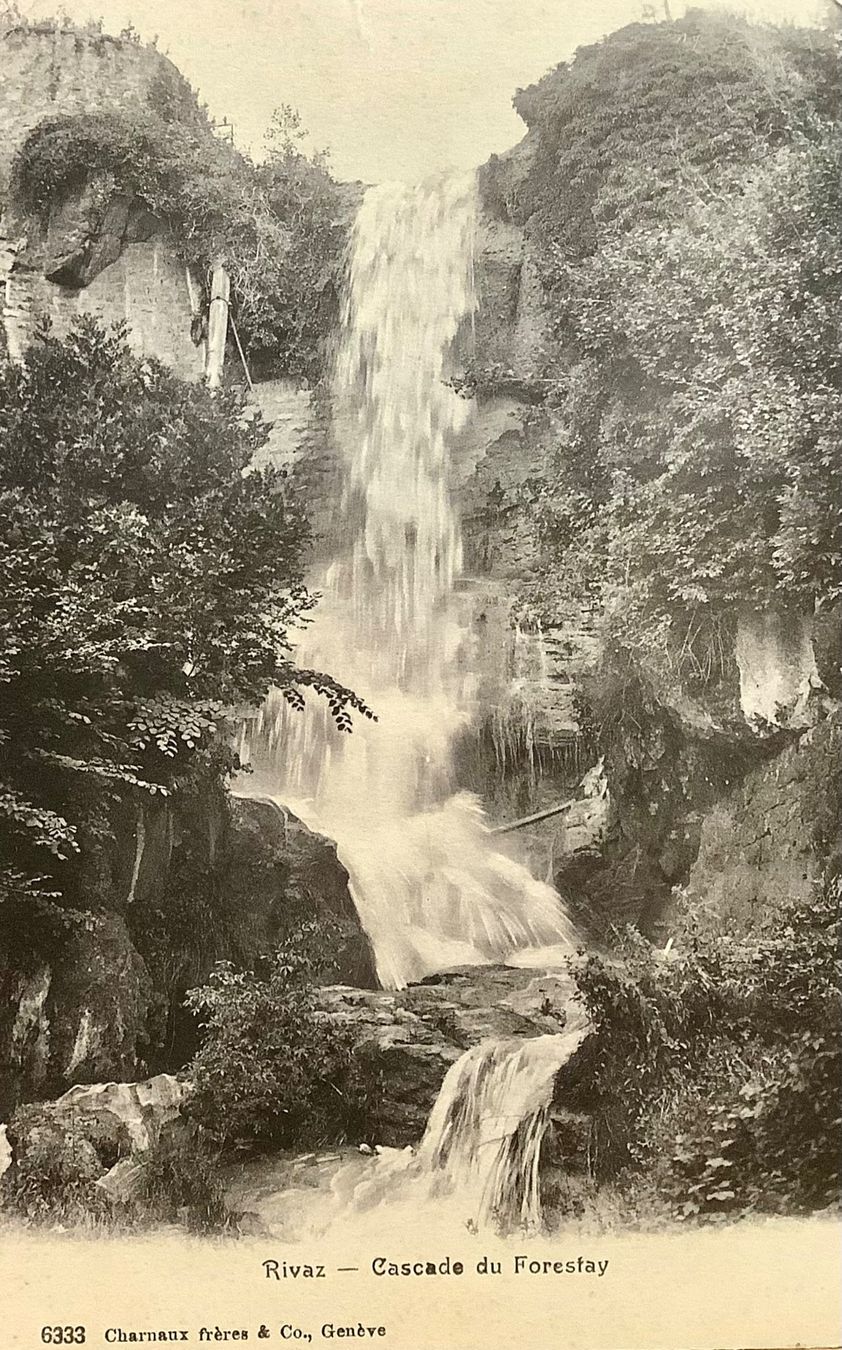 Ansichtskarten: 1912 - RIVAZ - Cascade du Forestay - Wasserfall - Natur – Gebraucht aus Root von ENGLAND-TREASURES 1