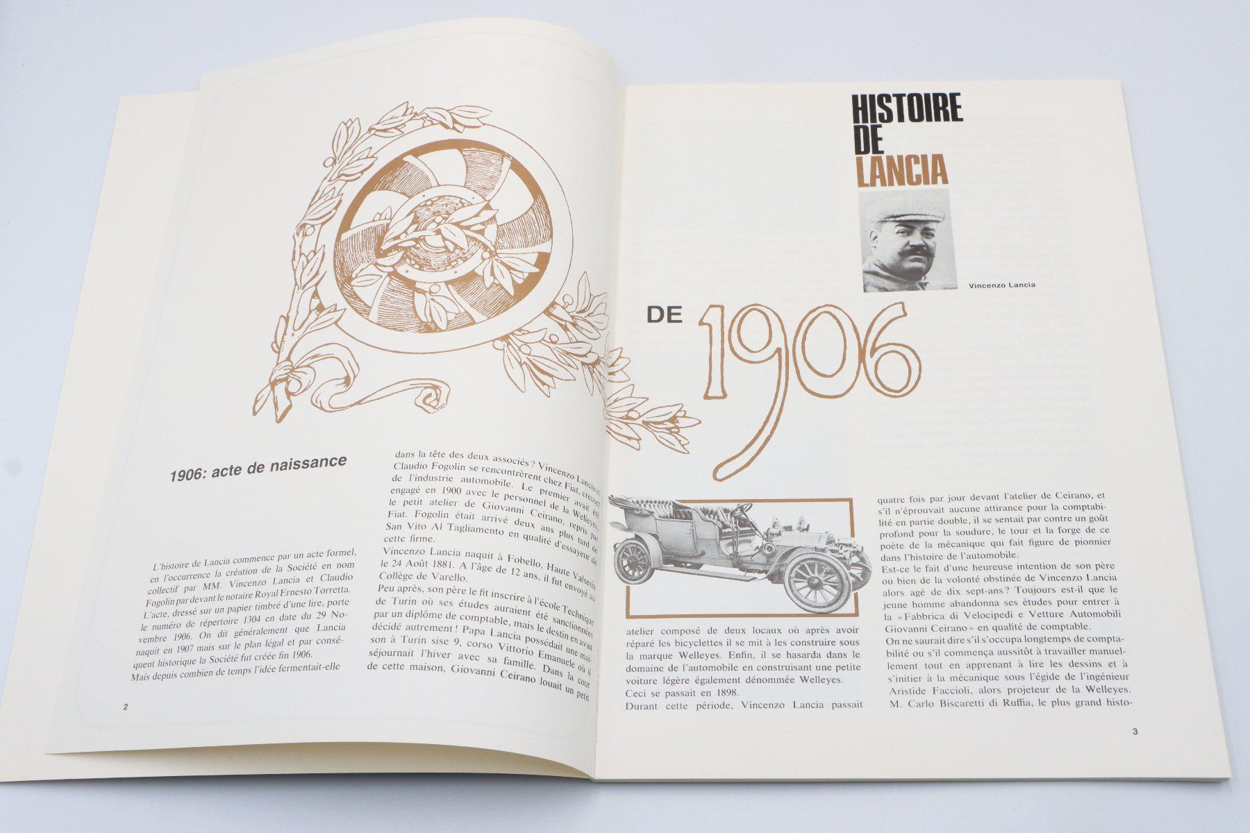 Lancia Dokumente: Lancia Historie ab 1906 Prospekt 1969 – Gebraucht aus Bühl b.Aarberg von Collectorpassions 2