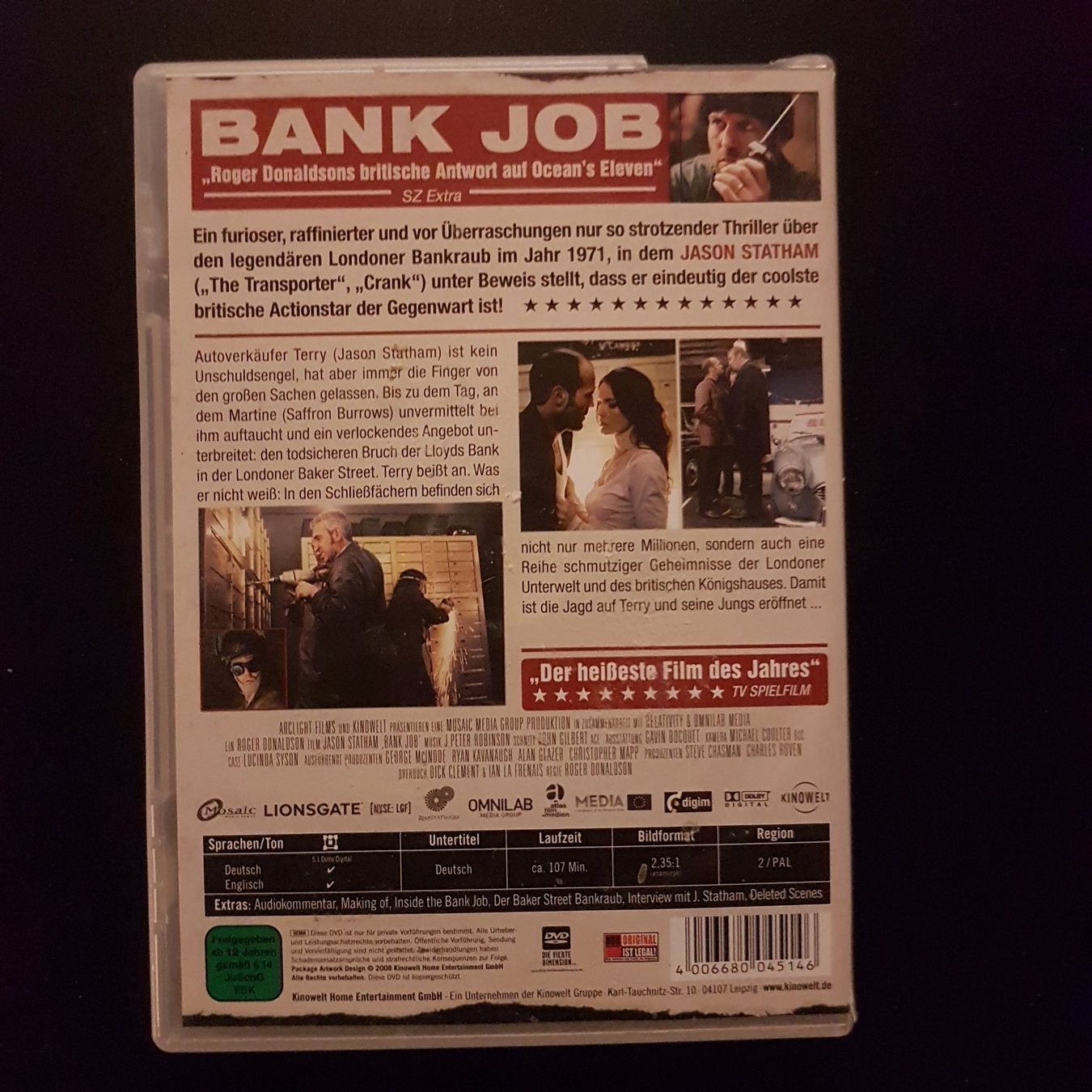 Tutti i DVDs: DVD Bank Job – Usato da Uetendorf venduto da oinkioink88 1