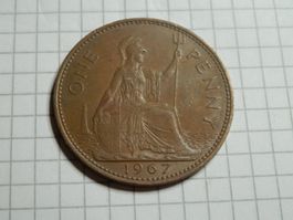 Großbritannien 1 Penny, 1967