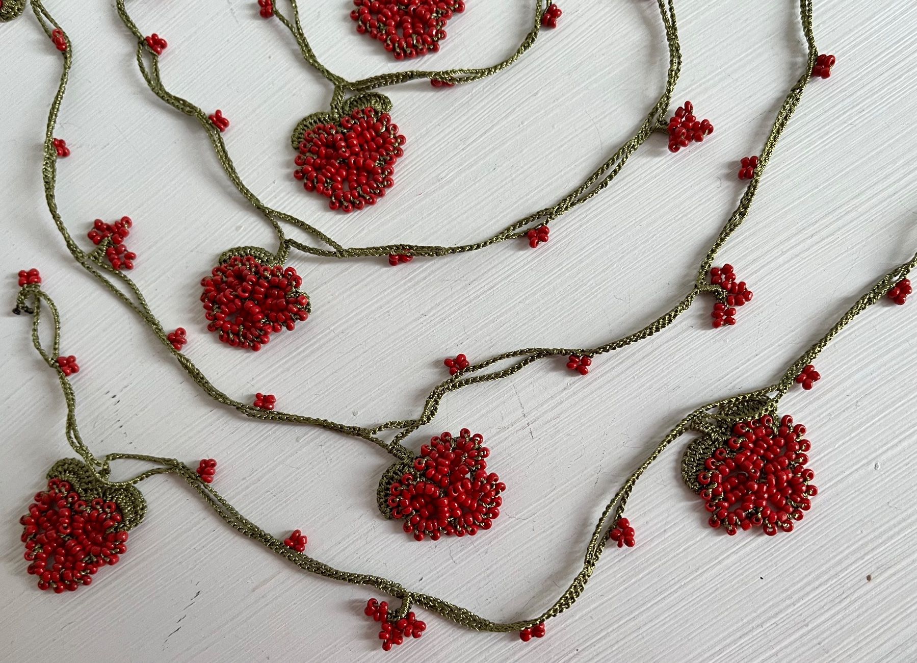 Ketten: Collana / cintura fragole di perline – Neu (gemäss Beschreibung) aus Breganzona von mas_tv72 5
