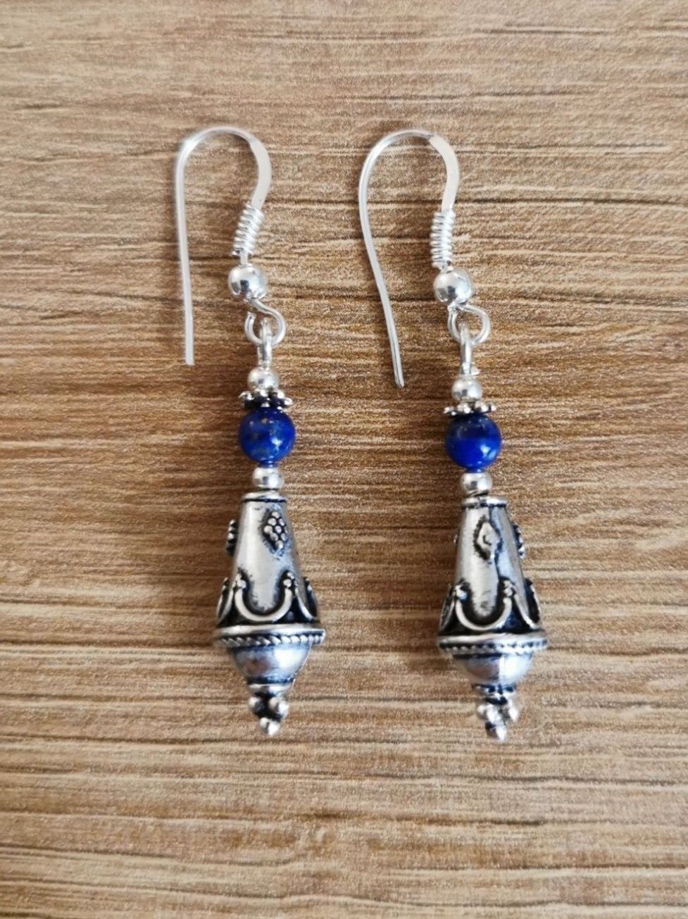 Orecchini pendenti & Orecchini a lobo: Boucles d'oreilles Argent 925 Lapis-lazuli – Nuovo e nell'imballaggio originale da Veyrier venduto da Leilazizou 1