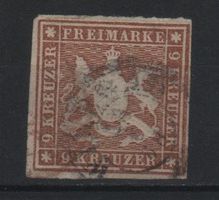 Württemberg 1866 Michel Nr. 33 o Katalogwert: 120.00 €
