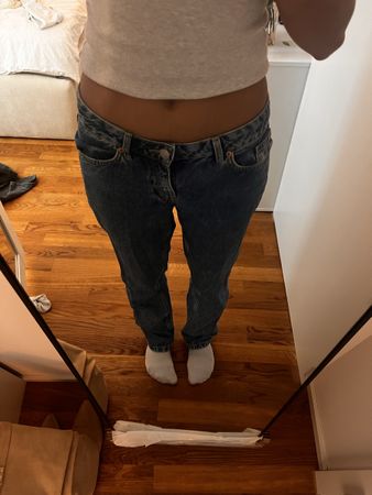 Low waist straight jeans
