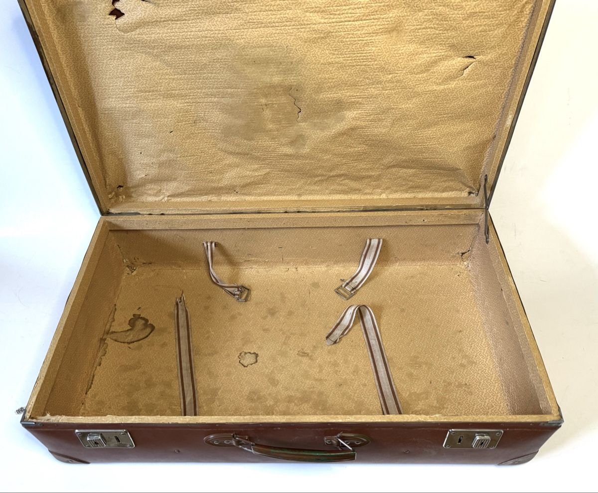 Valigie: Grosser Vintage Reisekoffer, Vulkanfiber – Usato da Wildberg venduto da wild59 8