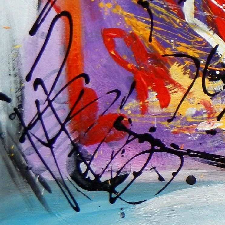 Reproduktionen & Neuware: Abstrakt - Pollock Style Signatur (II) – Neu (gemäss Beschreibung) aus Larnaca von KunstDepot24 2