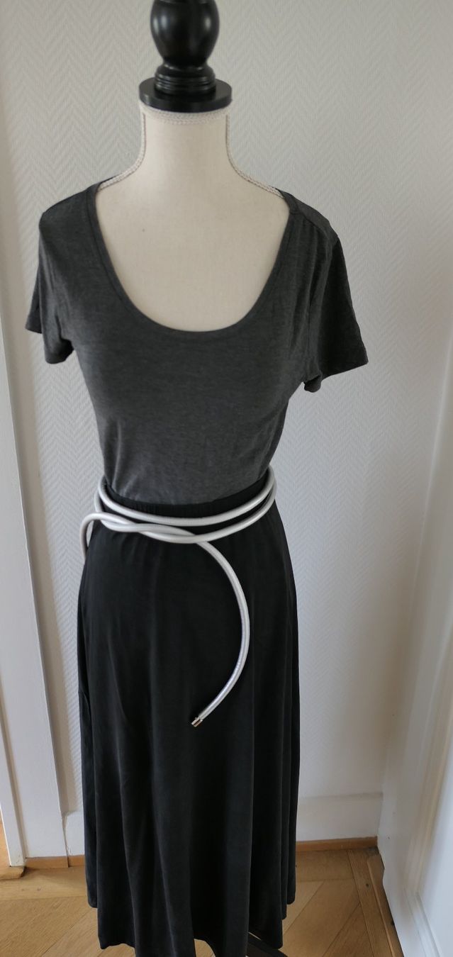 Samsøe Samsøe Gonne: Samsoe Samsoe: jupe longue noire (taille XL) – Usato da Geneve venduto da Seven-Peaks-Seconds 6