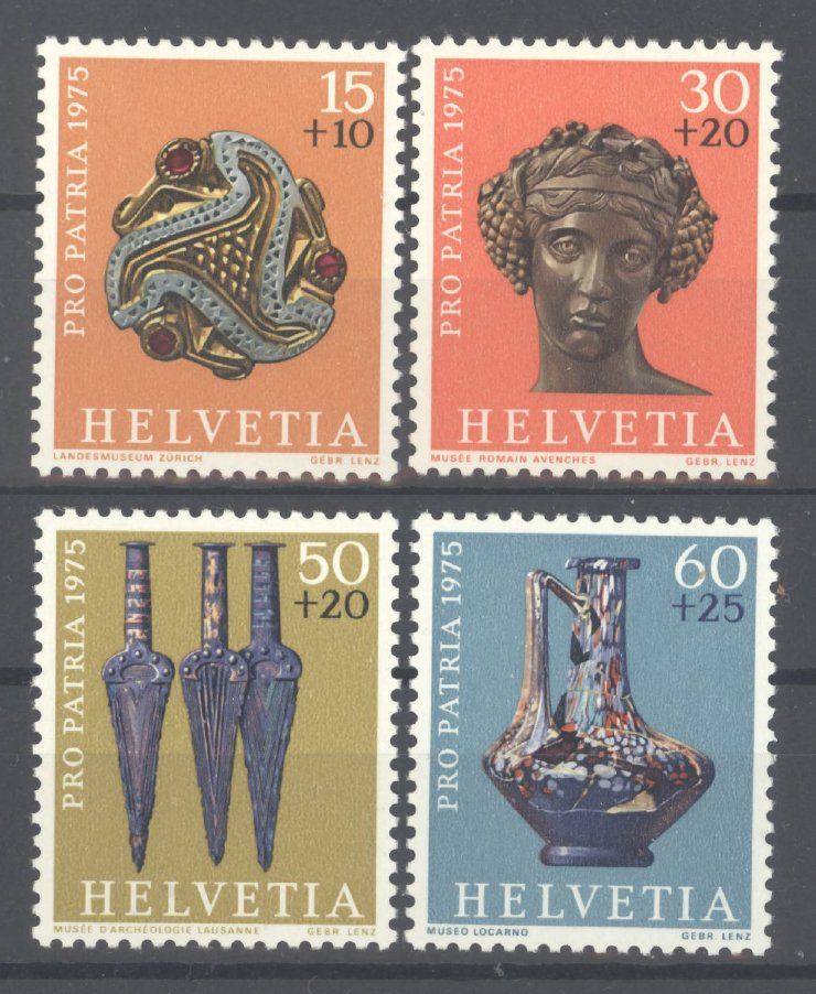 Tutti i francobolli: 1975, Pro Patria ** – Usato da Willisau venduto da Vollstempel
