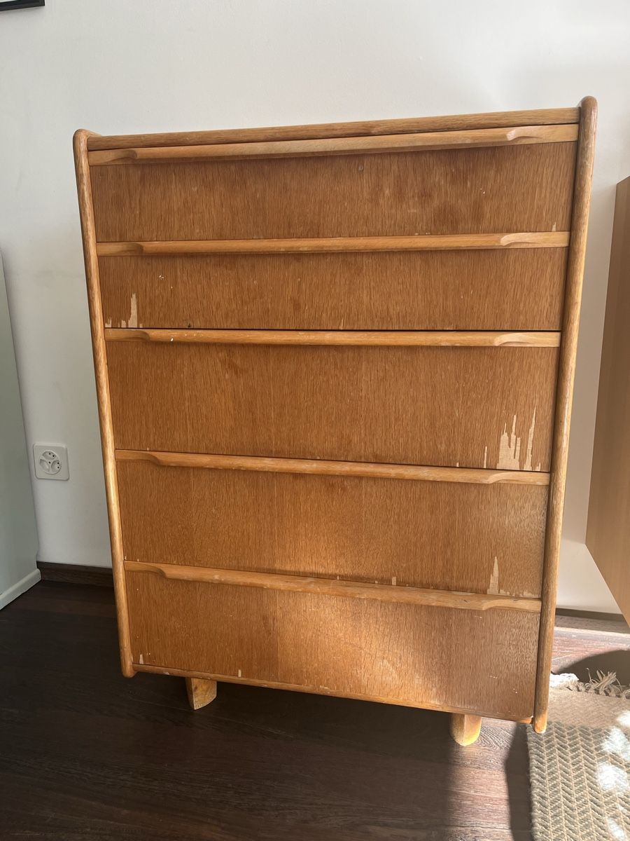 Cassettiere: Kommode Holz mit fünf Schubladen – Usato da Basel venduto da pablo_15