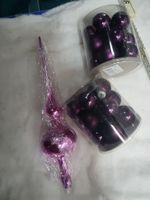Weihnacht  Kugeln 36 Stk Violett Viola