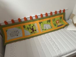 Wanddecke/Wandschutz Dschungel Tiere, Kinderzimmer