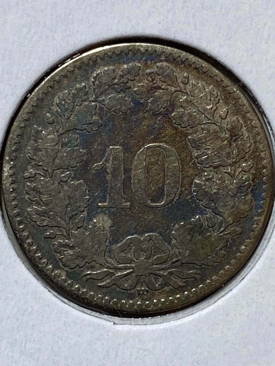 Tutti le monete: Suisse - 10 centimes - 1850 BB - AG  – Usato da Payerne venduto da Mike1682 1