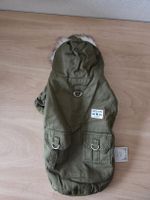 Hundemantel mit Kapuze Fleecefutter Rückenlänge 35cm Neu 