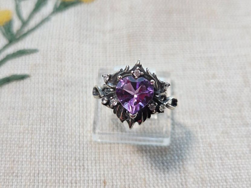 Anelli: NEW - S925 Amethyst Ring (Adjustable) – Nuovo (secondo la descrizione) da Zürich venduto da cin_wcf6
