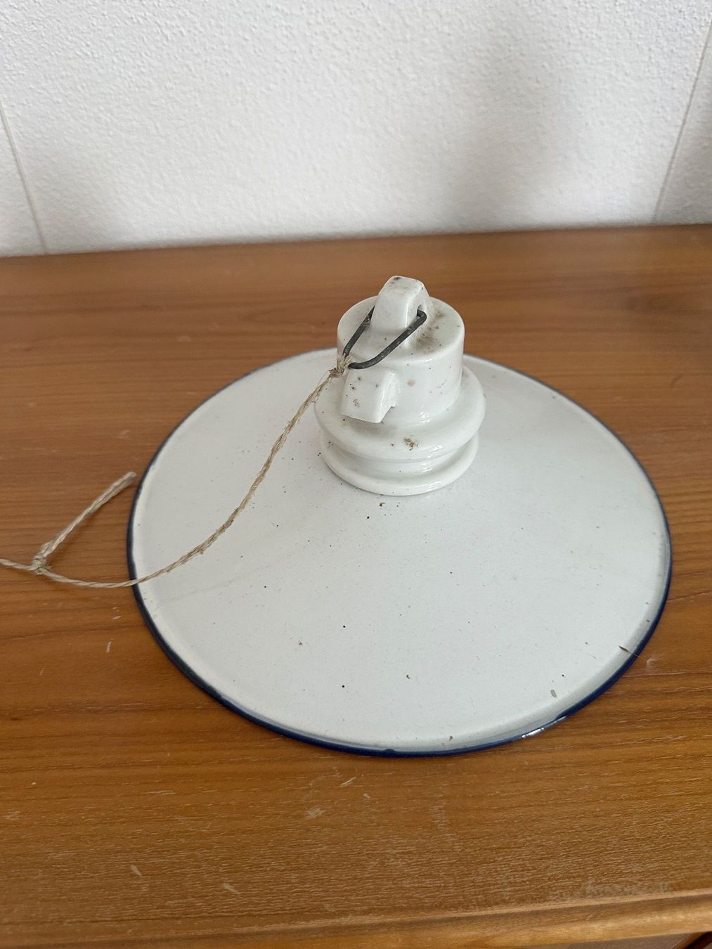 Lampade: Vintage Emaille Lampe, Stalllampe – Usato da Bussnang venduto da Tatzfatz 2
