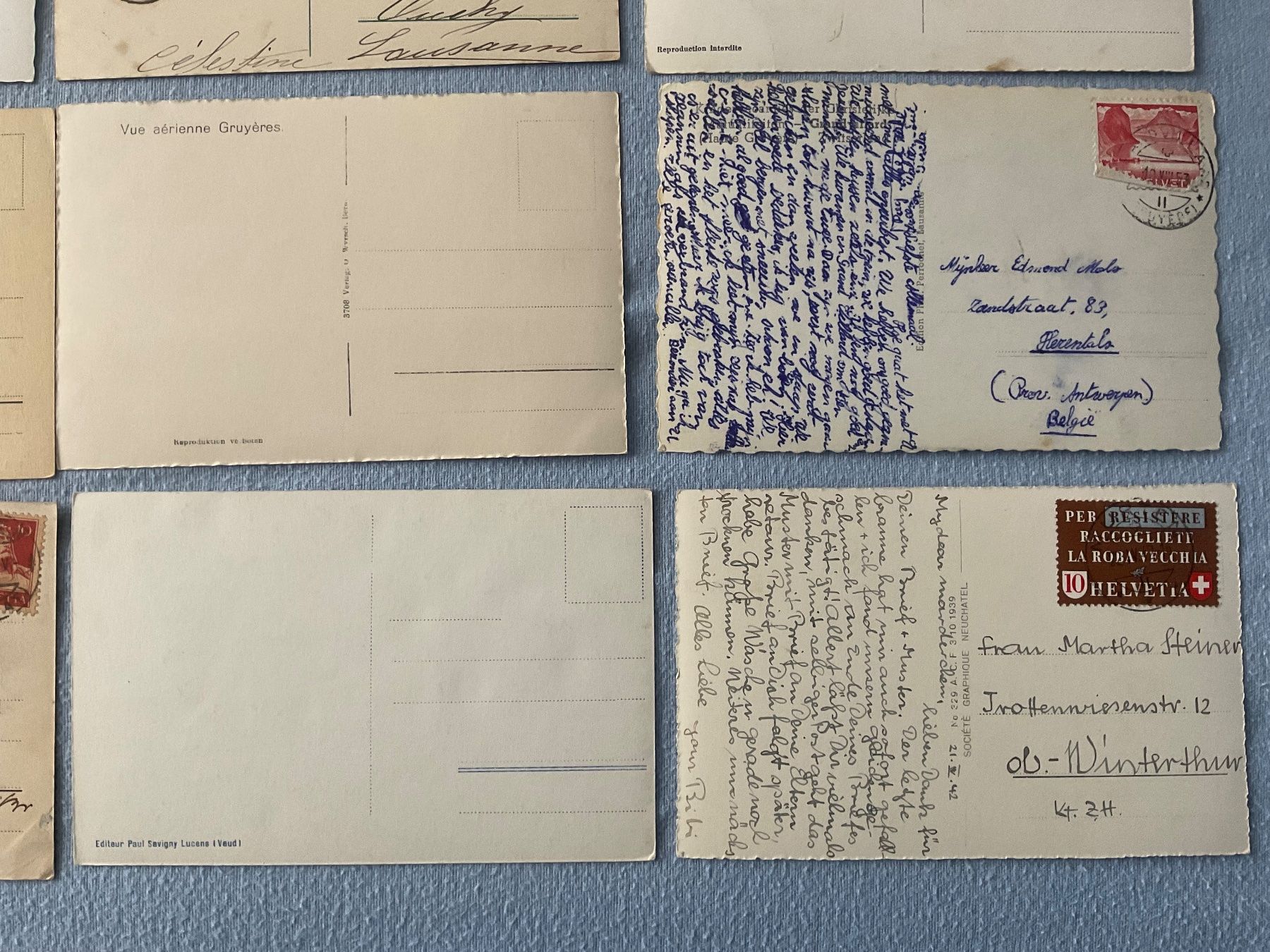 Cartoline postali: 16 AK Kanton Freiburg – Usato da Zürich venduto da tol_b7c7 9