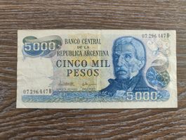 Argentinien 5'000 Pesos !!!!!